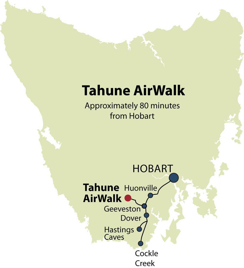 Tahune Airwalk Cabin And Lodge Geeveston Exteriör bild